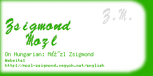 zsigmond mozl business card